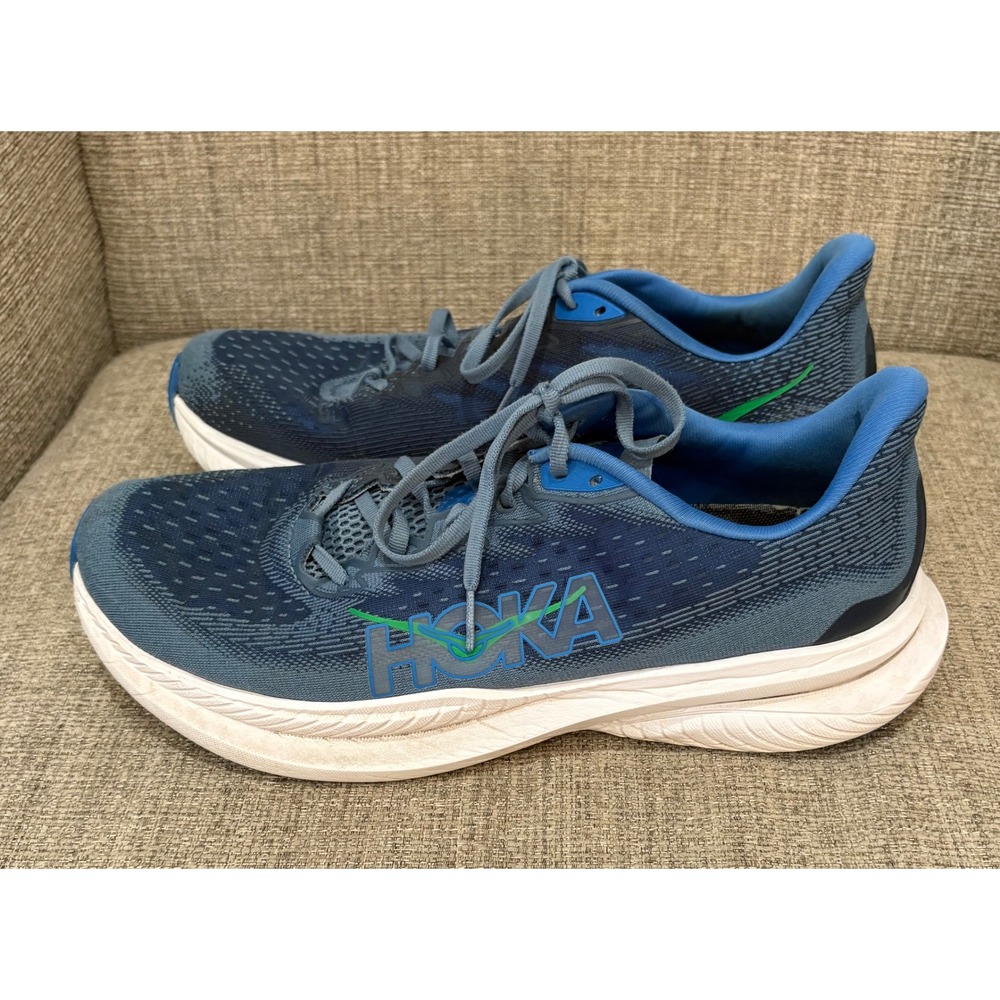 Hoka Mach 6 Mens Running Shoes Deep Ocean Blue 1147790 DHN Size 11.5 D